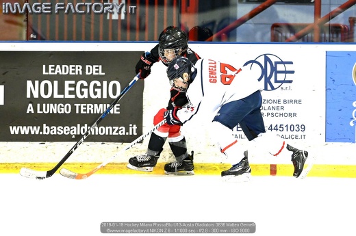 2019-01-19 Hockey Milano RossoBlu U13-Aosta Gladiators 0836 Matteo Gemelli